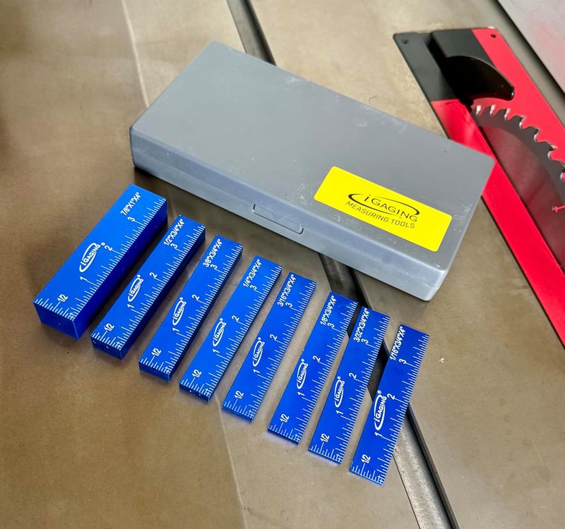 iGaging Setup Block Bar Gauge Precision Aluminum 8 piece for Woodworking - Image 2